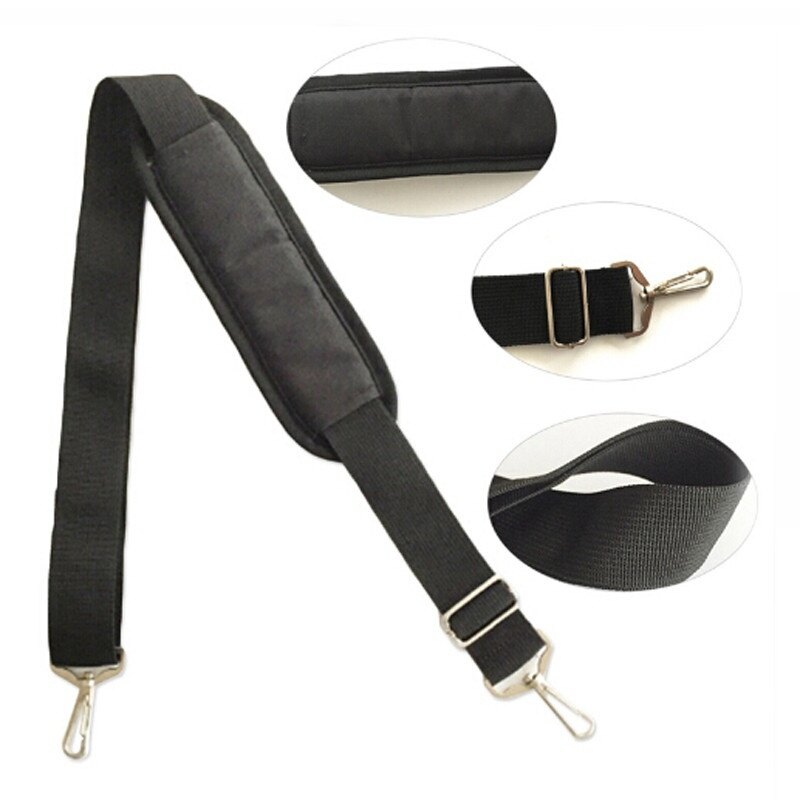 Black Bag Strap For Men Package Strong Shoulder Belt For Men Briefcase Laptop Bag Bag Belt Accessory