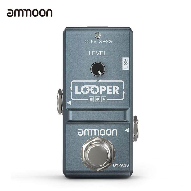 ammoon AP-09 Nano Series Loop Electric Guitar Effect Pedal Looper True Bypass Unlimited Overdubs 10 Minutes Recording with USB Cable