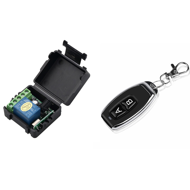 KEBIDU Công Tắc Điều Khiển Từ Xa Không Dây DC 12V 1CH 433 MHz Mô Đun Máy Thu 433 Mhz Để Học Mã Máy Phát Từ Xa