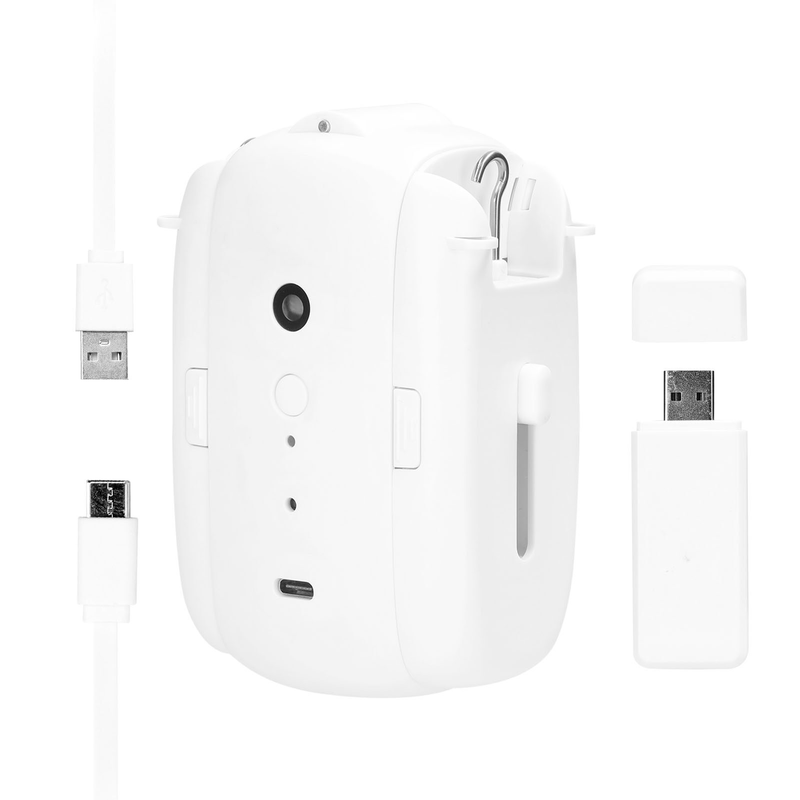 Smart Sensor 1pc Tuya Wi-Fi Electric Curtain Motor Voice Control Curtain Robot Opener with Gateway Support APP Control Timer Setup Compatible with Alexa Go-ogle Home For T Rail U Rail