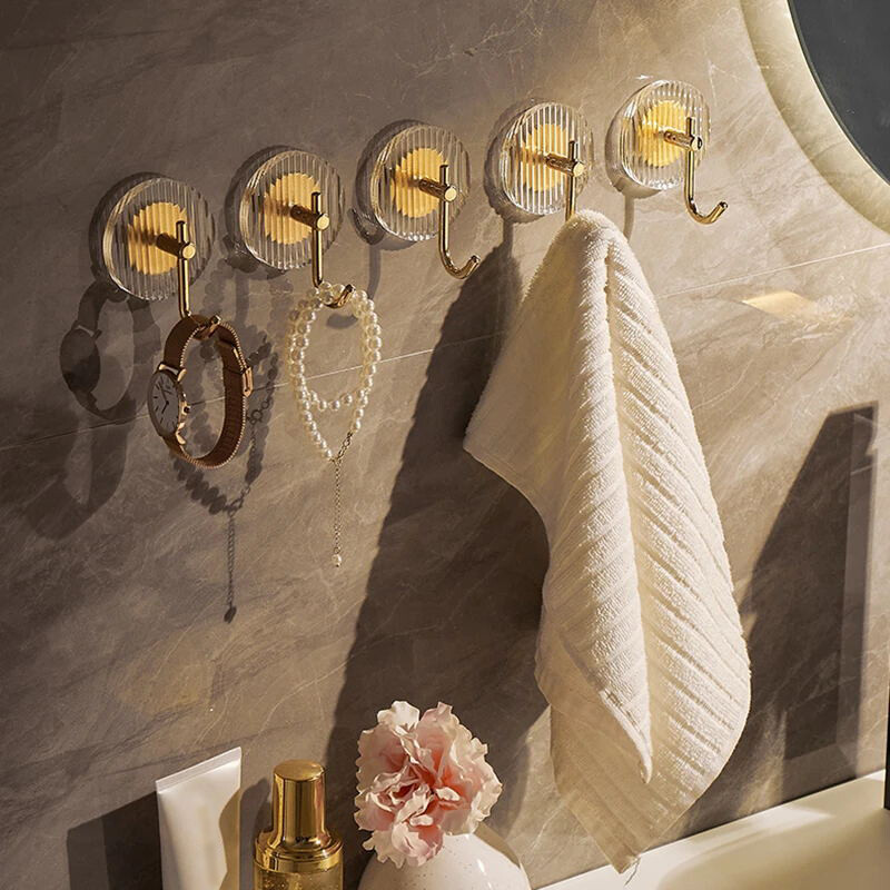 Luxury Wall Hook Self Adhesive Bathroom Kitchen Hooks Strong Adhesive Door Hook