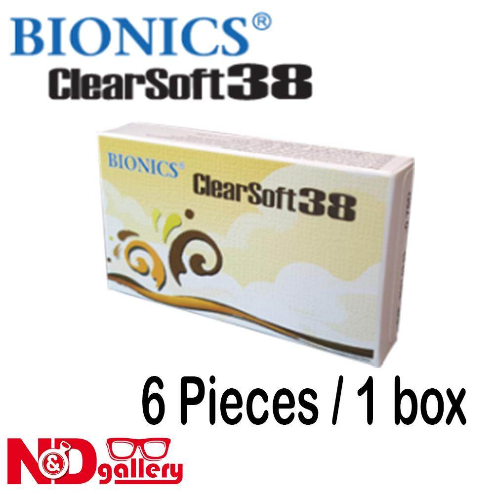 Bionics Clearsoft 38 Monthly Disposable Clear Contact Lens , 6pcs -0.50 to -15.00 DS