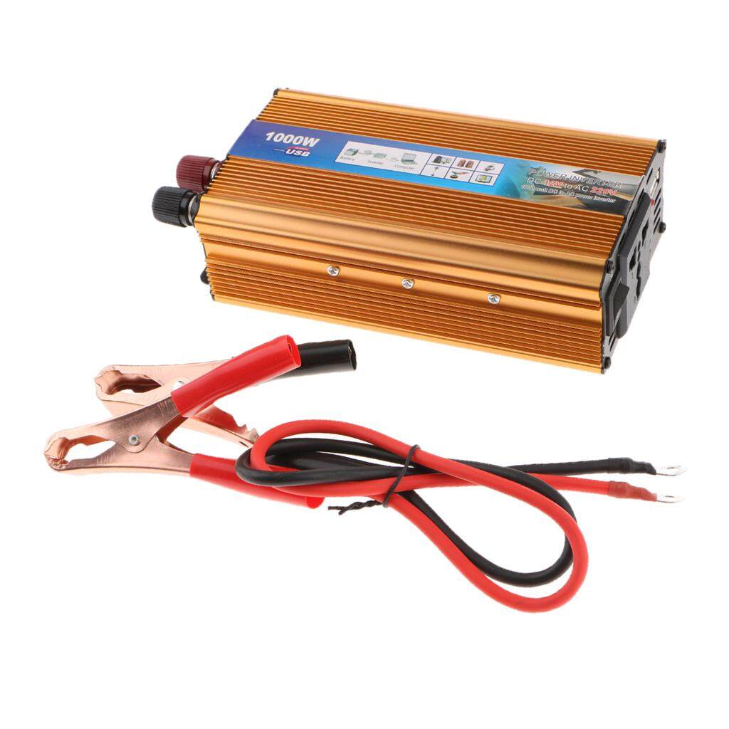Blesiya 1000W Solar Power Inverter DC 12V to 220V Car Inverter Voltage Transformer