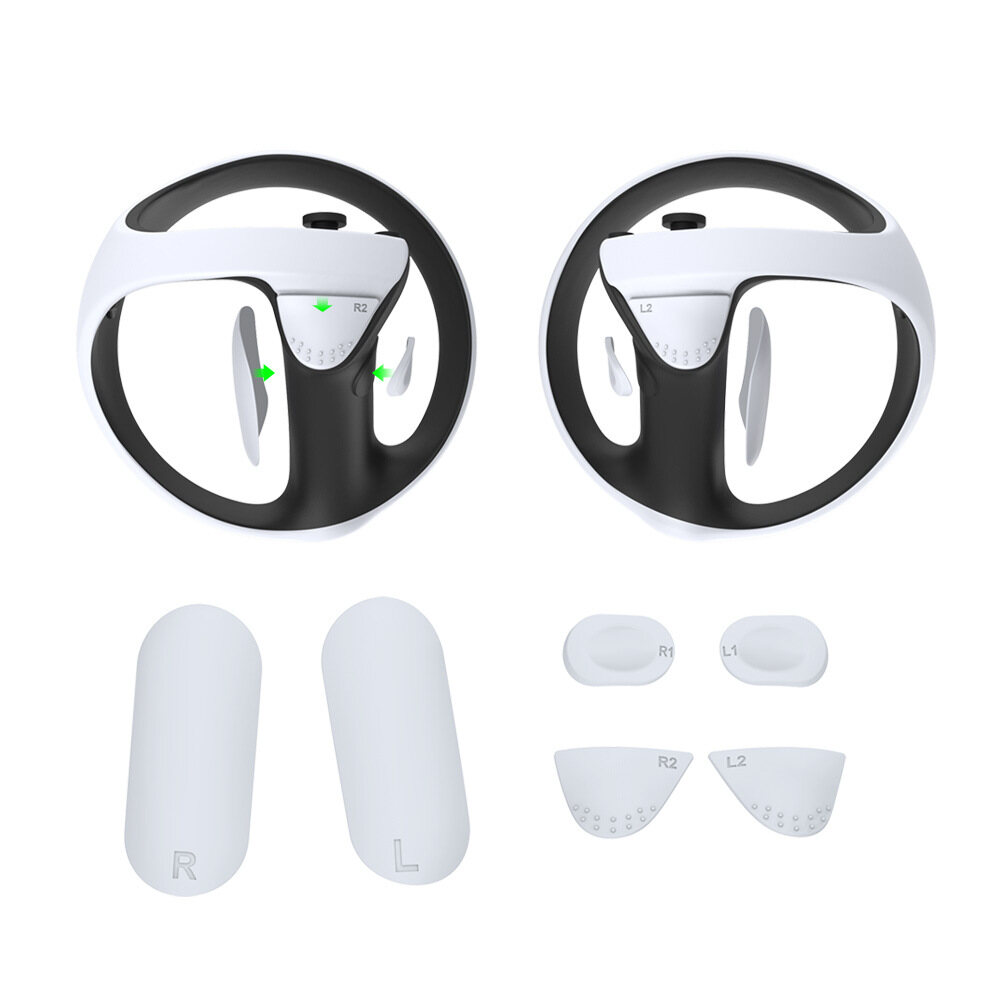 For ps5 vr2 gamepad anti-slip silicone pad for ps vr2 grip button protection pad