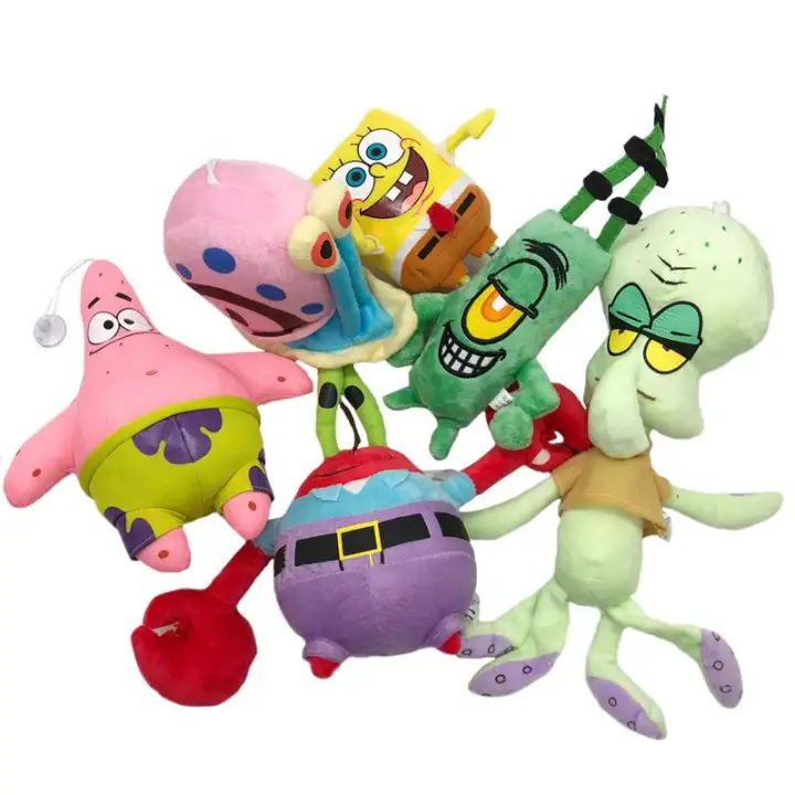 spongebob and patrick stuffed toys