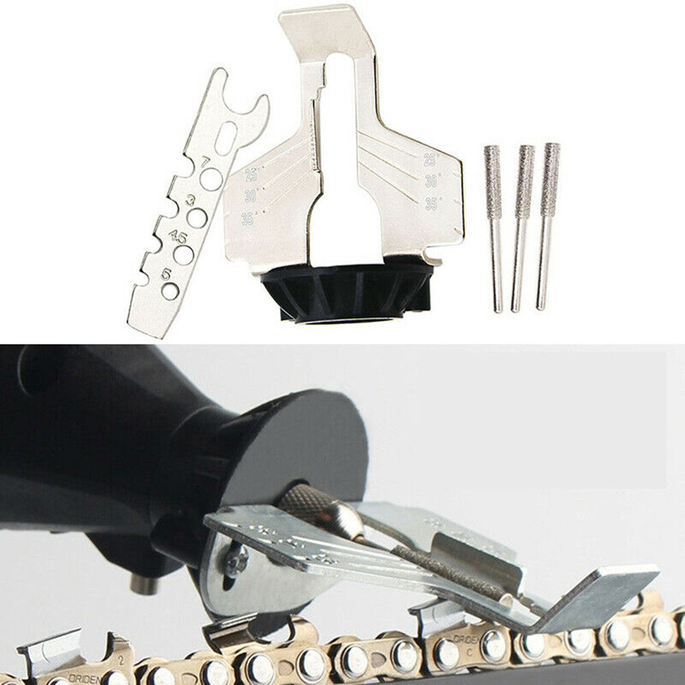 Chainsaw Sharpener Chain Sharpening Teeth Kit Saw Power Woodwork Grinding Tool
