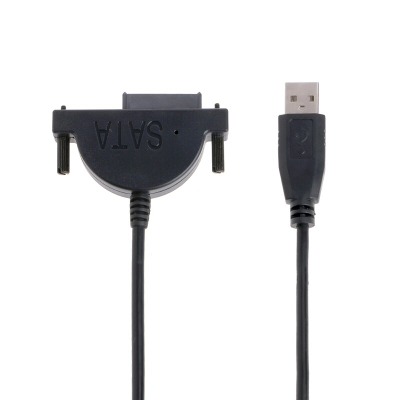 External USB To SATA 13Pin(7+6) Laptop DVD CD ROM Optical Drive Adapter Cable