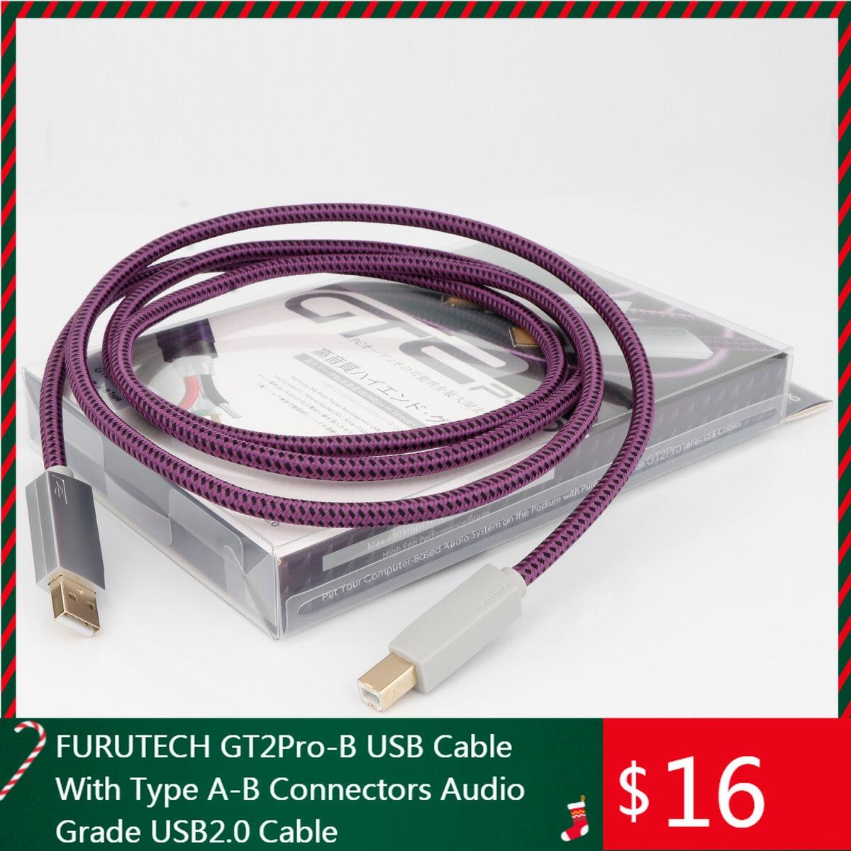 FURUTECH Gt2pro-B USB Cable With Type A-B Connectors Audio Grade USB2.0 Cable
