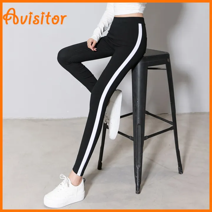 side stripe pants for women