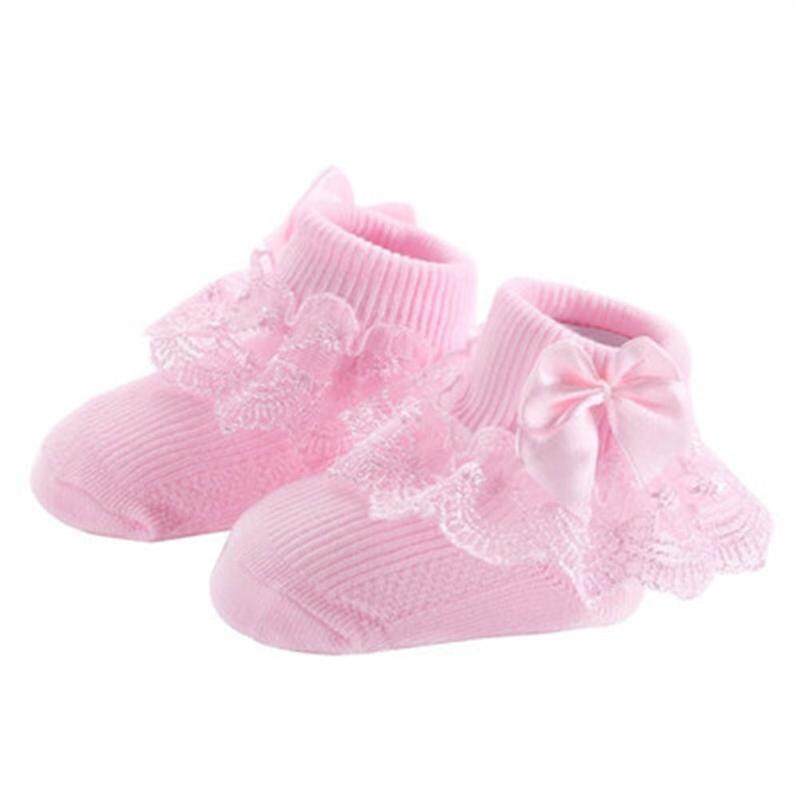Kids Baby Girls Frilly Bow Lace Tutu Socks Infant Newborn Toddler Ankle Socks