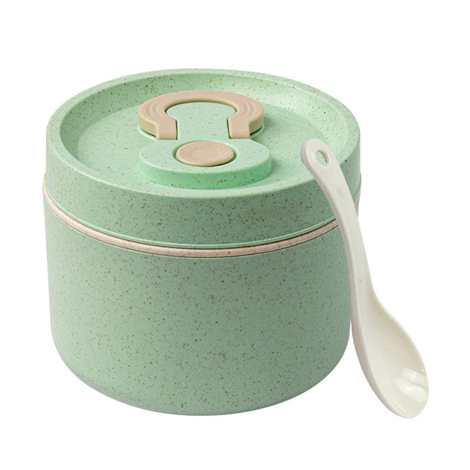 650ML Lunch Box Food Grade High Temperature Resistant Thickened Leakproof Stable Handle Microwave-heating No Odor Easy Cleaning Bento Box