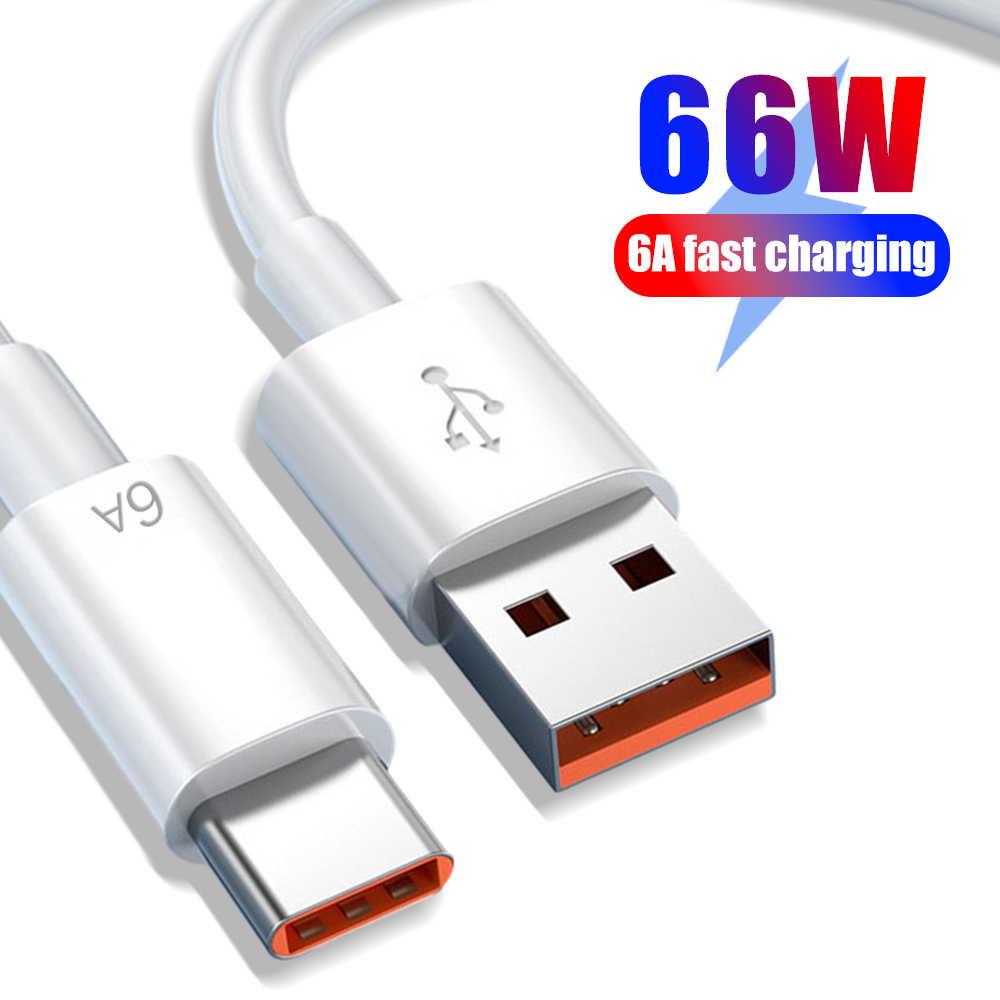 0.3/1/1.5/2M 6A 66W Loại-C sạc siêu nhanh sạc điện thoại Di động Cáp dữ liệu nội thất xe hơi sạc điện thoại Di động Cáp sạc điện thoại