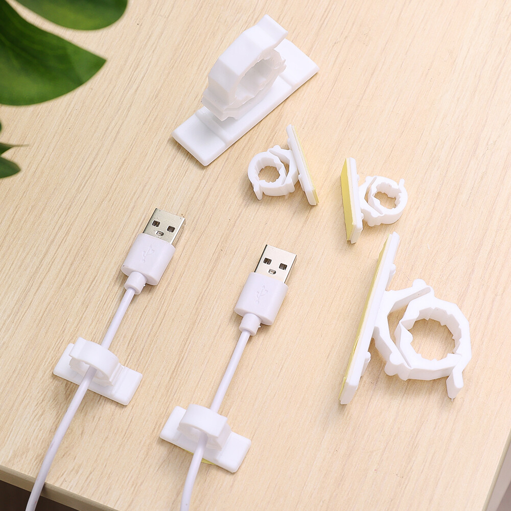 4 Chiếc Phích Cắm Phích Cắm Điện Móc Treo Dây Nguồn Liền Mạch Dính Chắc Dây Điện Phích Cắm Hình Dán Tường