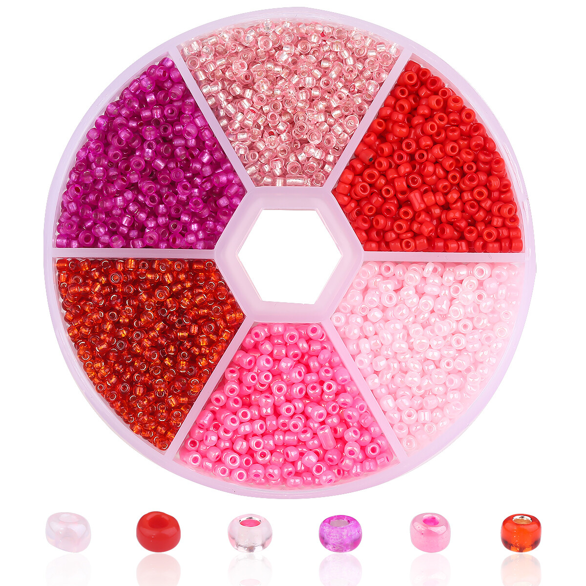 3900pcs 2mm Czech Glass Beads Set Box Charm Seed Spacer Beads For DIY Bracelet Necklace Jewelry Making
