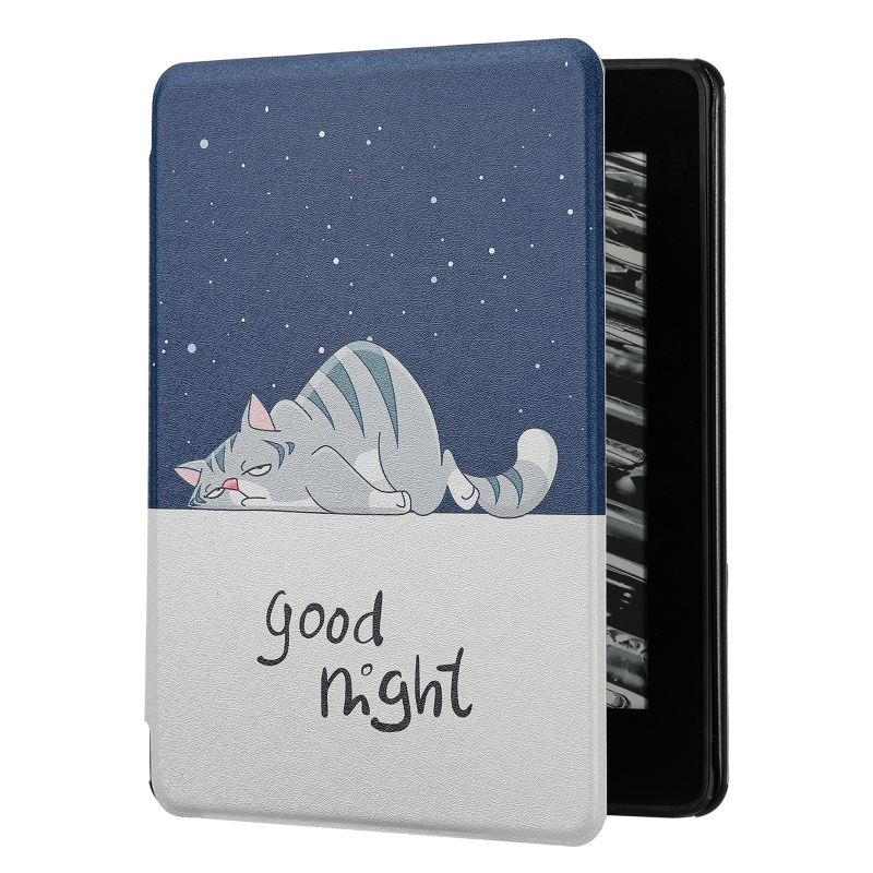 for Smart E-Reader for Case Foldable PU Leather Back Cover for w/ Auto Wake Sleep Function for Kinde Paperwhite 5 2021 1
