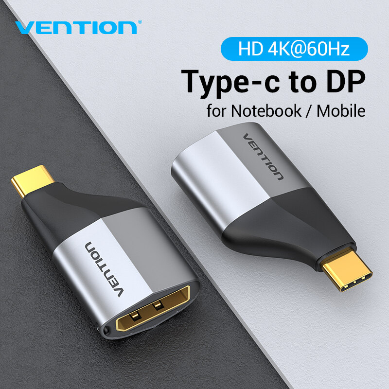 Vention USB-C to DP Adapte 1080P 4K DP Converter Adapter for Laptop Macbook Pro for Nintend Switch