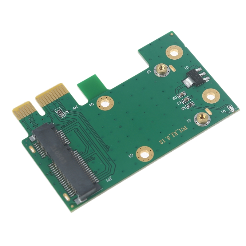 Card Mạng Wifi Không Dây Bộ Chuyển Đổi Máy Tính Để Bàn Mini PCI-E Sang PCI-E 1X + 2 Ăng Ten