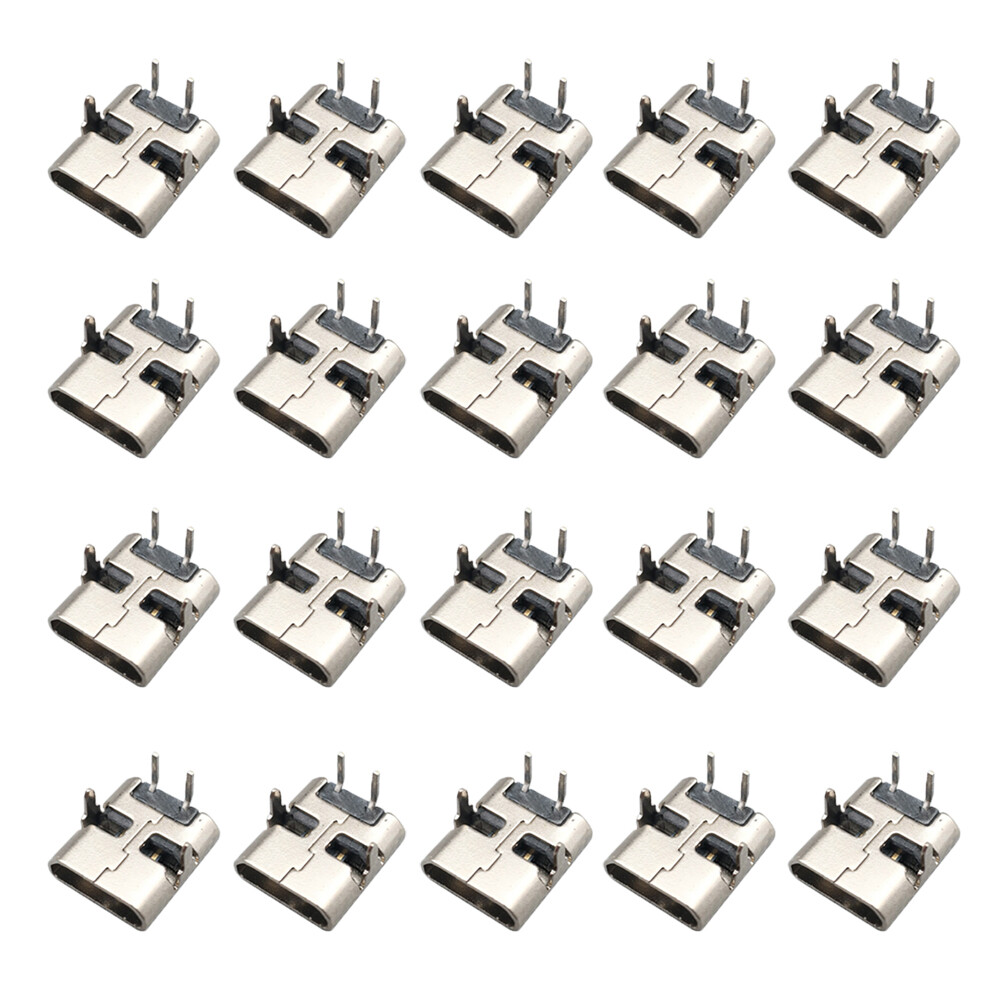 20 cái đầu nối usb 2 chân dip 90 độ vỏ nhựa, đầu nối micro usb