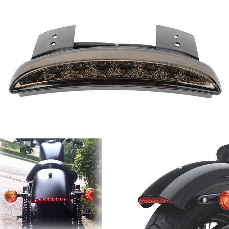 Motorcycle Mud Guard Chopped Fender Edge Smoke Lens LED Tail Light Fit For Harley Iron Sportster XL883