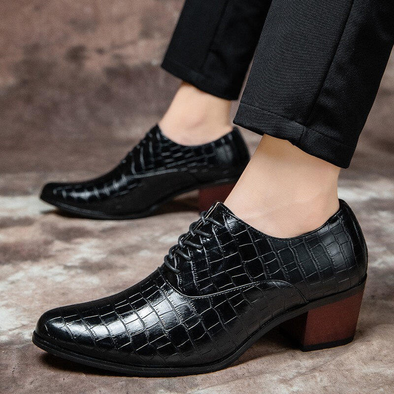 2020 Fashion Formal Shoes Men Leather 