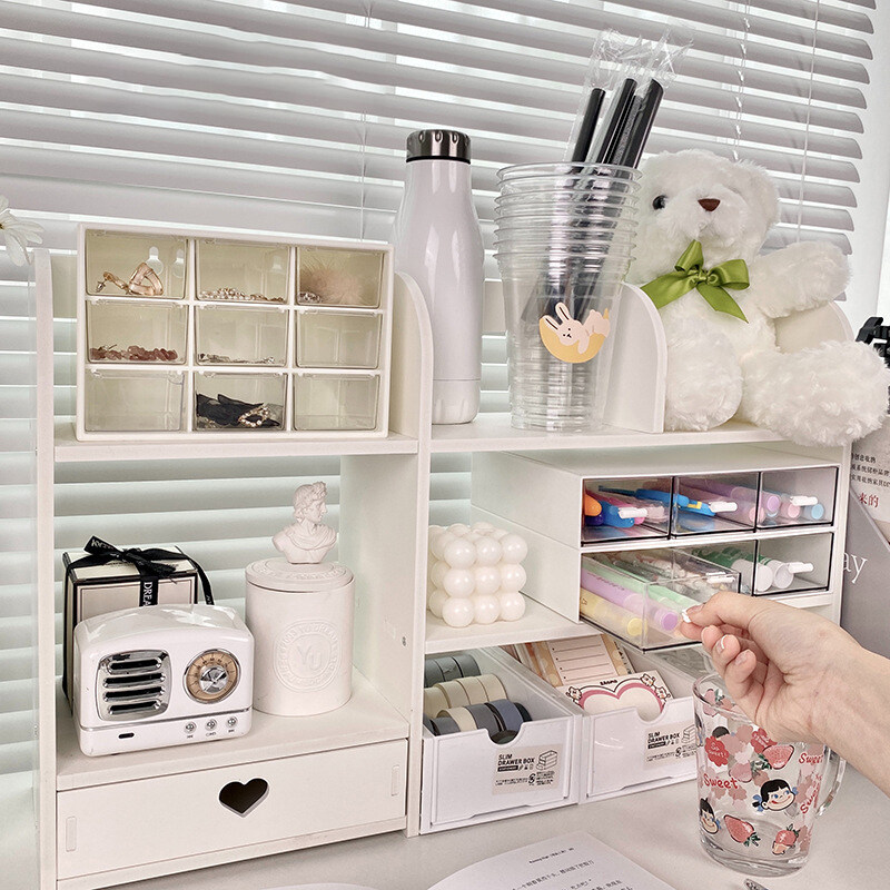 Máy tính để bàn kệ phòng ngủ phòng văn phòng đồ trang trí cỡ nhỏ hoàn thiện giá Bàn học sinh Kệ sách Tiết kiệm không gian Khả năng lớn Thu thập giá