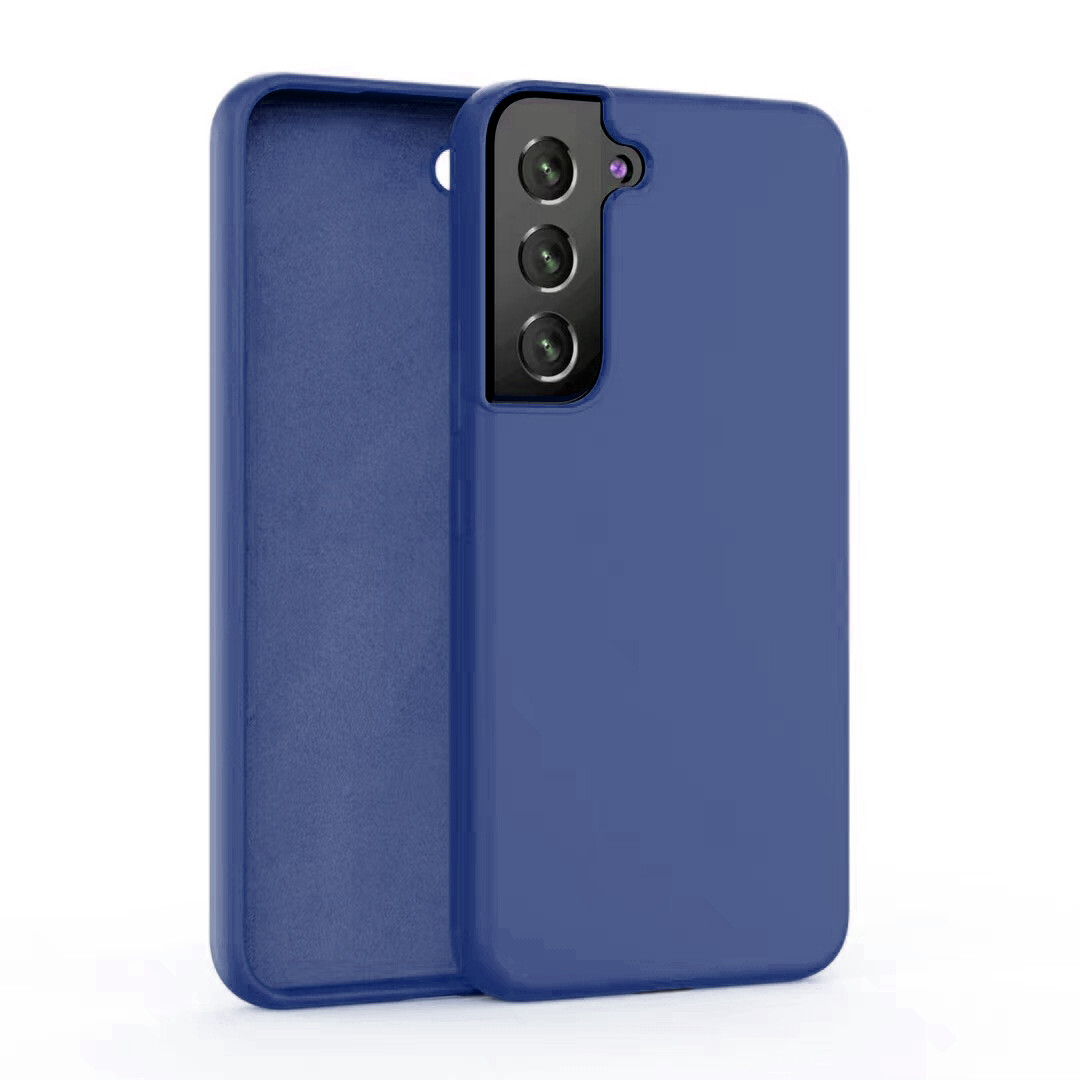 Case for Samsung Galaxy S22 Ultra S22+ S20 S21 Luxury Original Liquid Silicone Case Rubber Microfiber Cloth Lining Cushion Cover casing