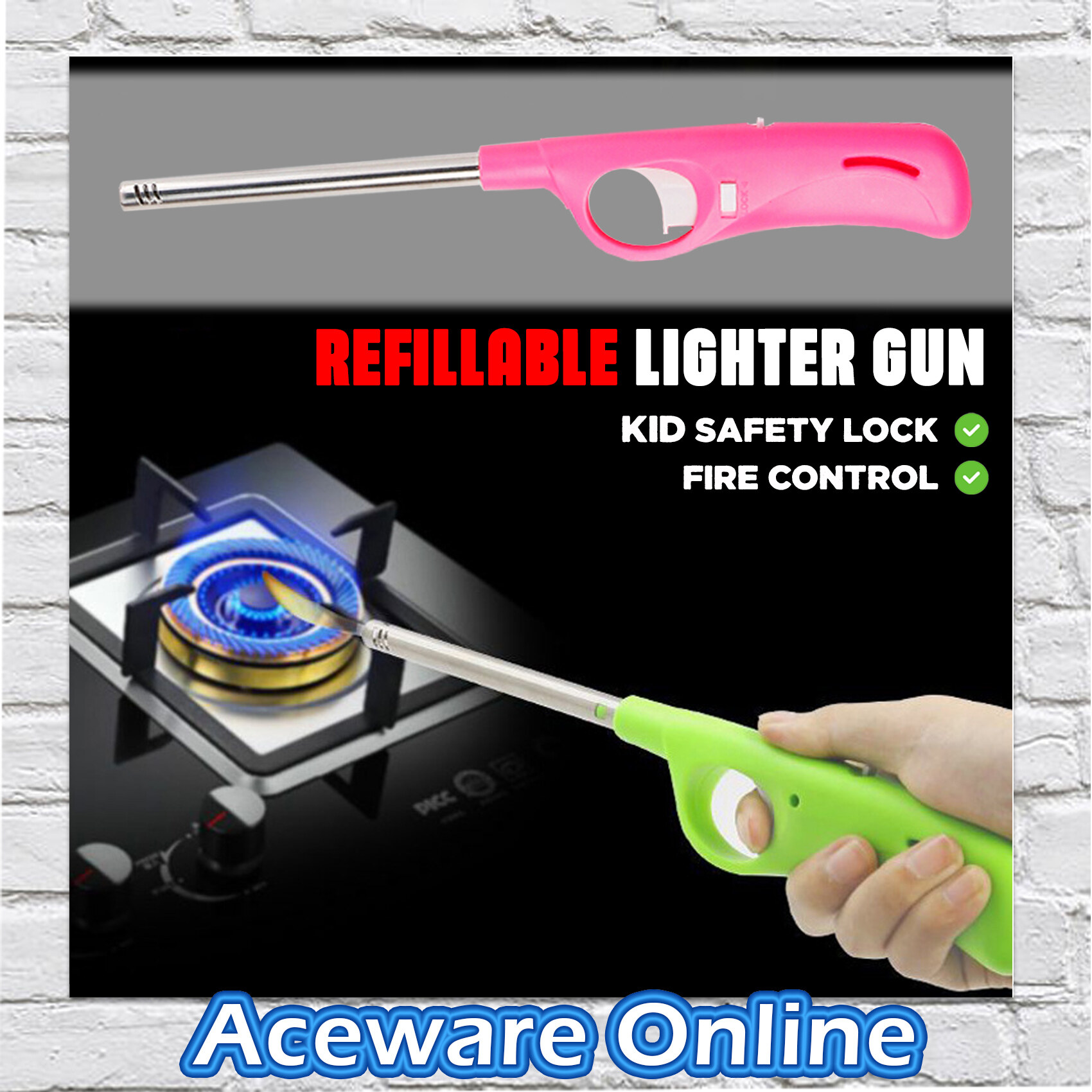 Refillable Kitchen Gas Lighter Gun Lighter Candles Lighter Stove