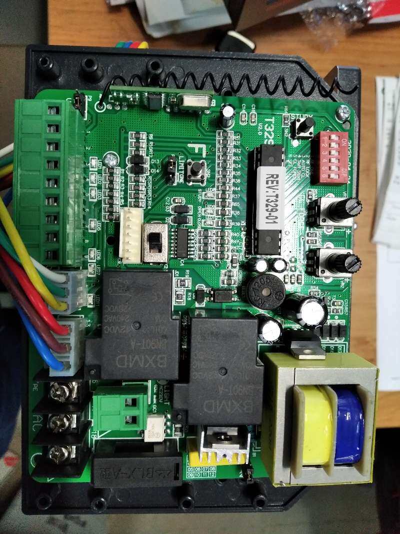 Bảng Điều Khiển Động Cơ Mở Cổng Trượt, Bộ Điều Khiển PCB Không Mở Cổng Trượt Với Điều Khiển Từ Xa RF