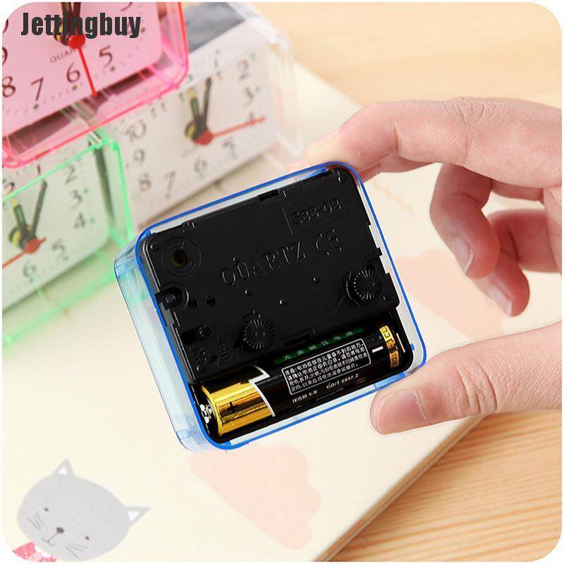 Jettingbuy Giảm Giá Chớp Nhoáng Kiểu Học Sinh Dễ Thương Đồng Hồ Báo Thức Đồng Hồ Nhỏ Gọn Cạnh Giường Vuông Đồng Hồ Trang Trí Để Bàn