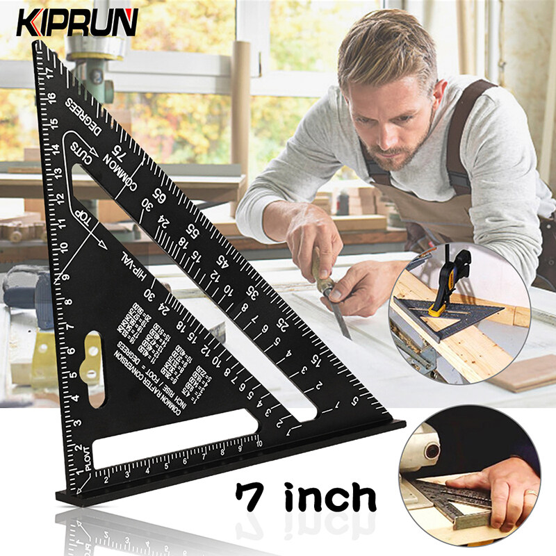 [Ready stock] KIPRUN 7'' Aluminum Alloy Triangle Ruler， Angle ...