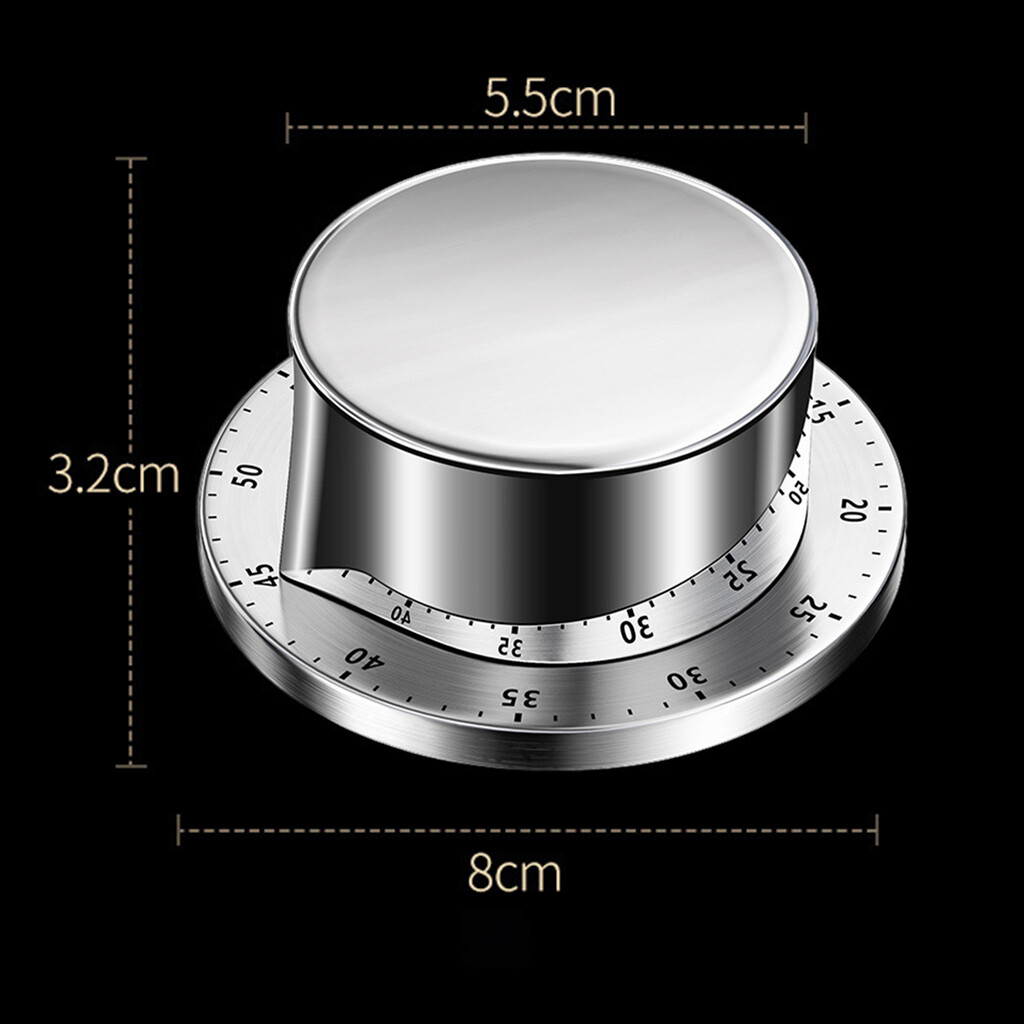 Blesiya Magnetic Kitchen Timer Manual Mechanical Alarm Cooking Countdown Reminder