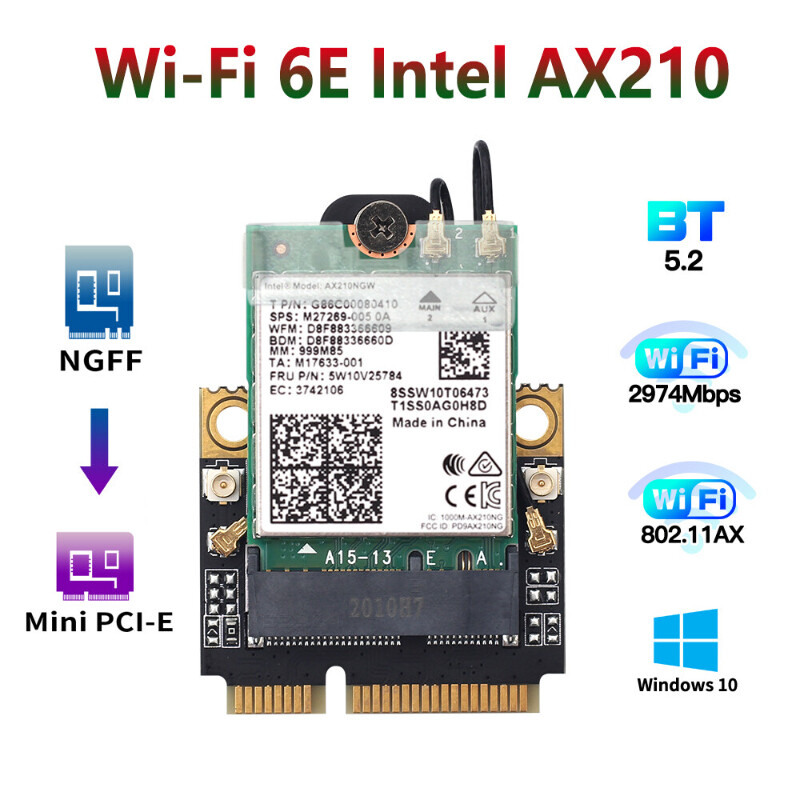 Bộ Chuyển Đổi Không Dây Mini PCI-E Wi