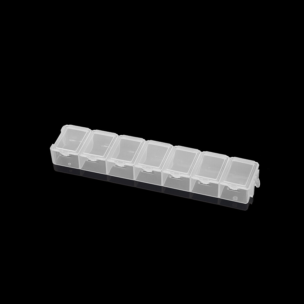 St.kunkka 13.2cm Plastic Rectangle Transparent Storage Box Case Holder Craft Organizer Handcraft DIY Beads Jewelry Box Case Container