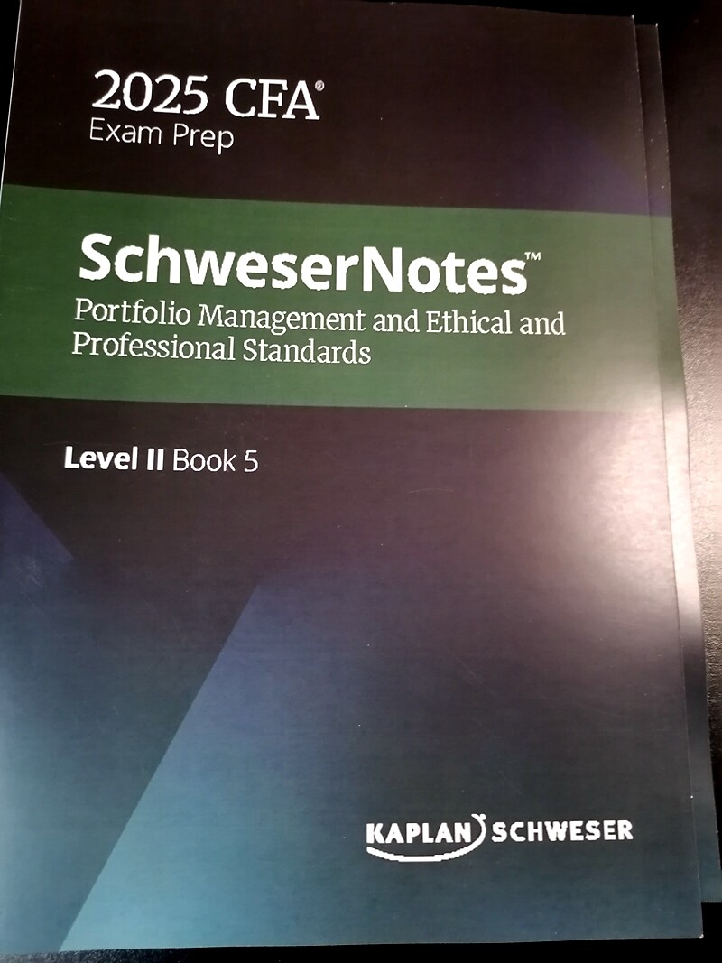 Kaplan] 2025 CFA Level II Schweser Notes physical book set