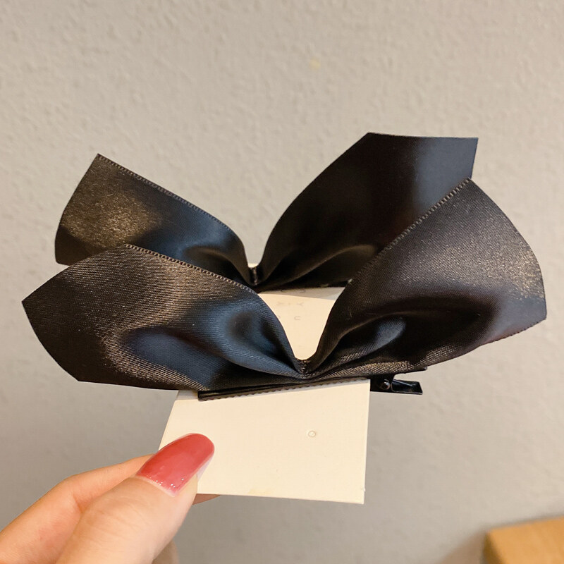 [ACC]Ribbon Bowknot Hair Clip Elegant Girl Hairpin