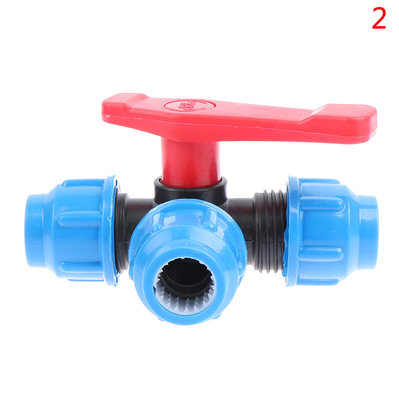 EVAN  PE Three-way Fast Connection Pipe Valve Plastic Valve T-type Valve