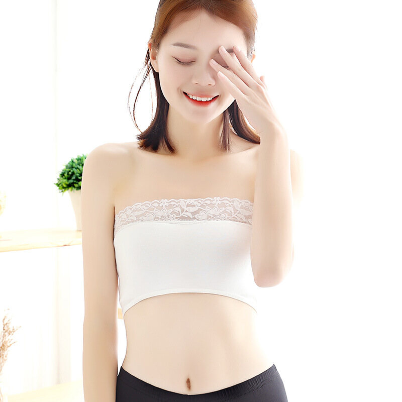 Women Tube Top Underwear Strapless Bandeau Crop Bra Intimates Clothes