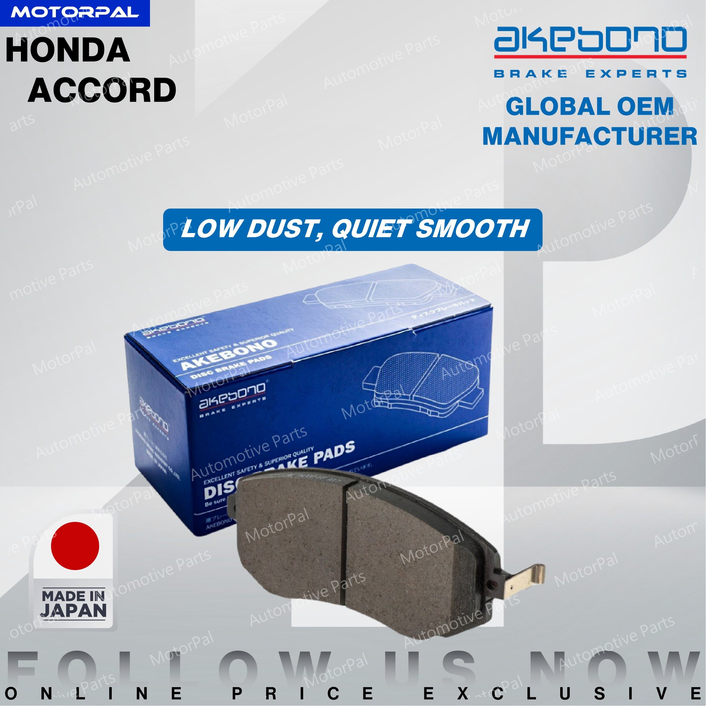 JAPAN] AKEBONO ORIGINAL BRAKE PAD HONDA ACCORD SDA TAO T2A CM CP