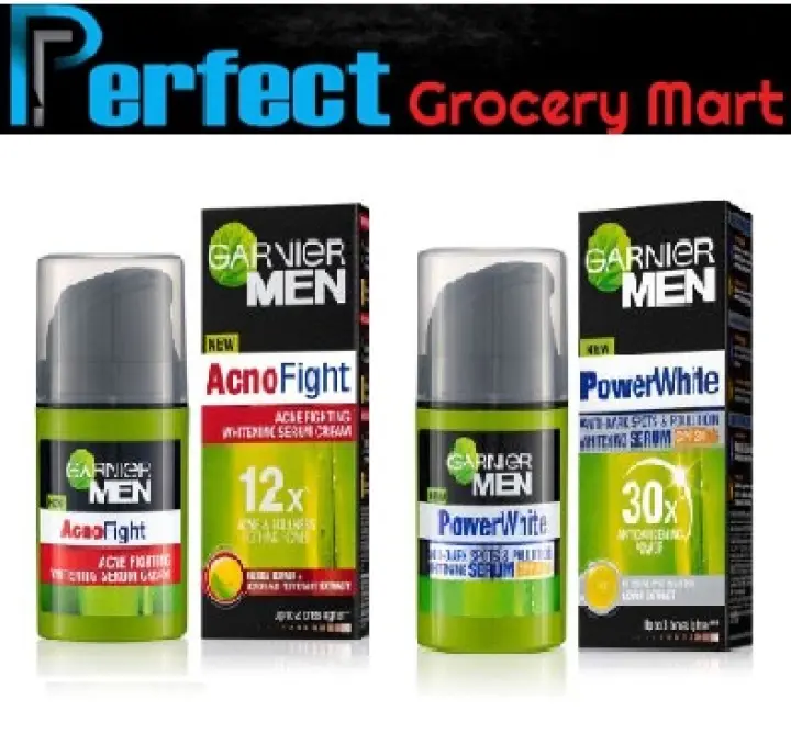 garnier men power white cream