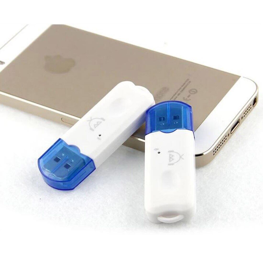 Etmakit Bộ Chuyển Đổi Thu Âm Thanh Bluetooth V2.1 Không Dây Di Động USB Màu Xanh Dương, Rảnh Tay DEC28