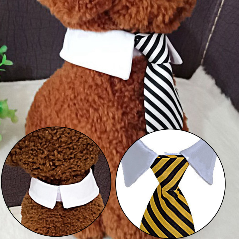 Chó Đáng Yêu Mèo Pet Puppy Kitten Lattice Thời Trang Bow Tie Quần Áo Cà Vạt Cổ Áo