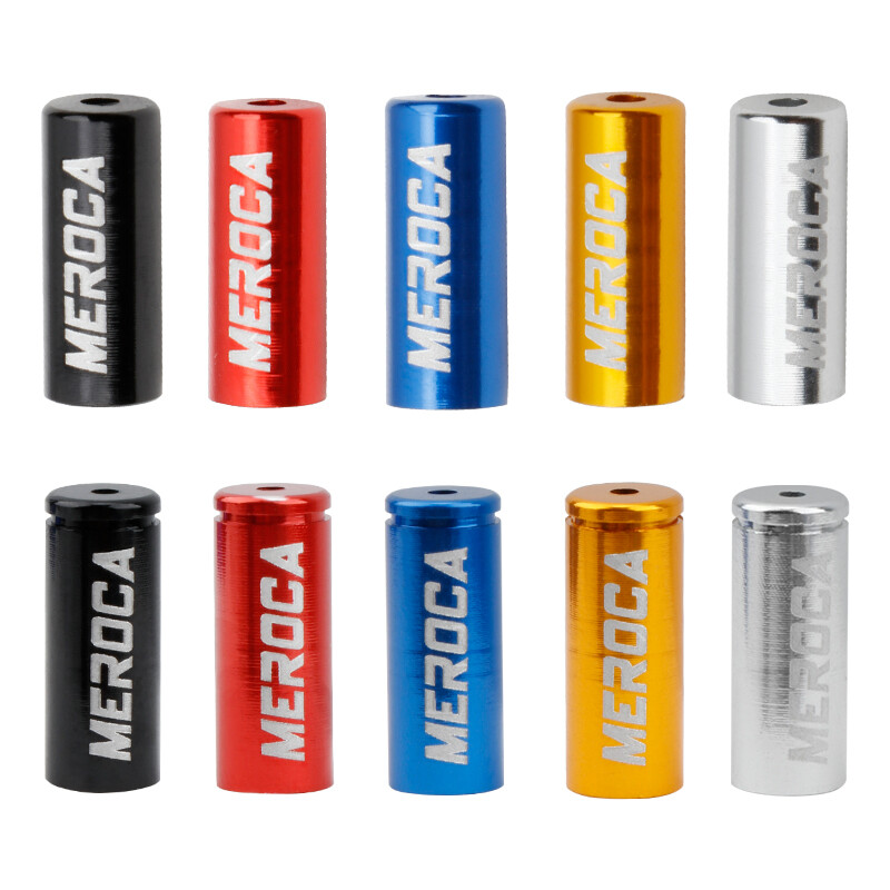 Meroca 10pcs bicycle cable ends cap mtb aluminum alloy 4mm/5mm variable speed brake cap