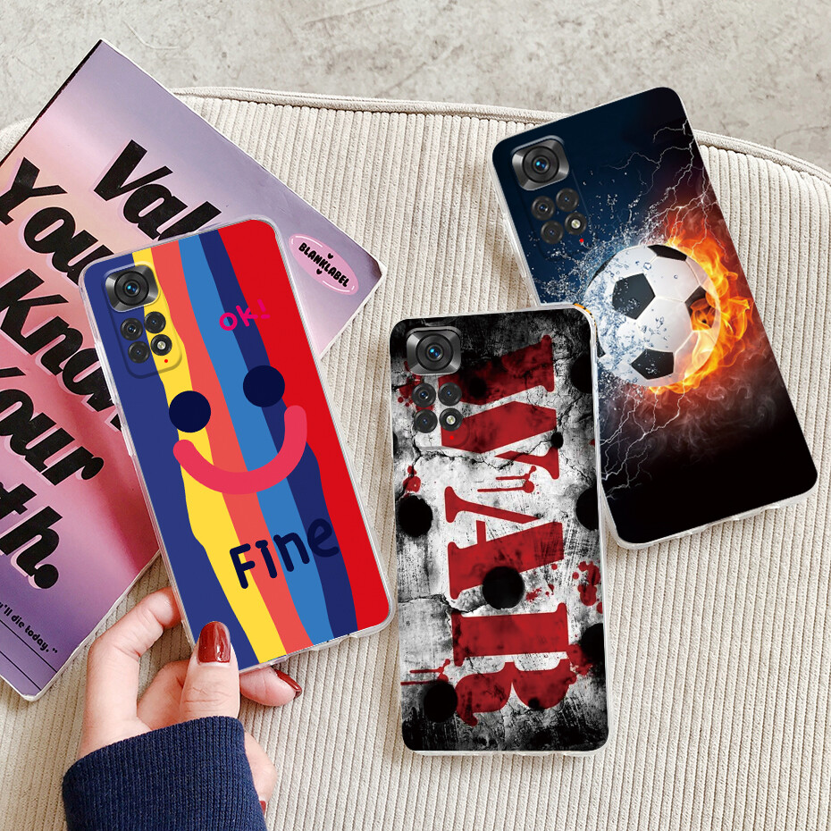 For Xiaomi Redmi Note 11 / Redmi Note 11S 4G Phone Case Soft Silicone Cute Cover For Redmi Note11 Note11S Caing
