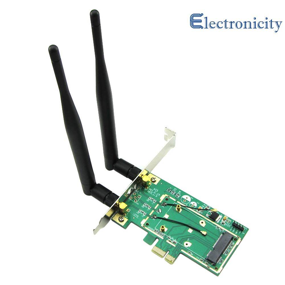 Wireless Network Card WiFi Mini PCI Express to Desktop PCIe Adapter Card