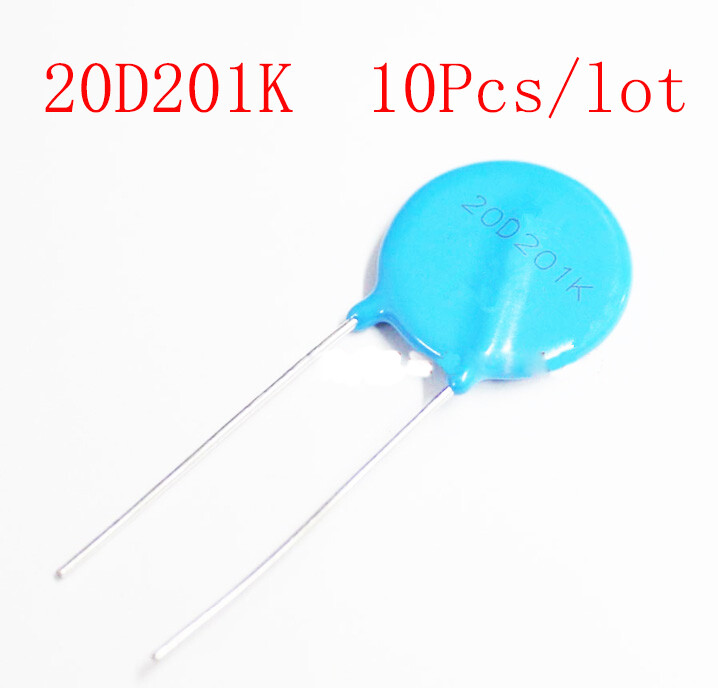 10 pcs/lot 20d201k varistor 200v 20d201
