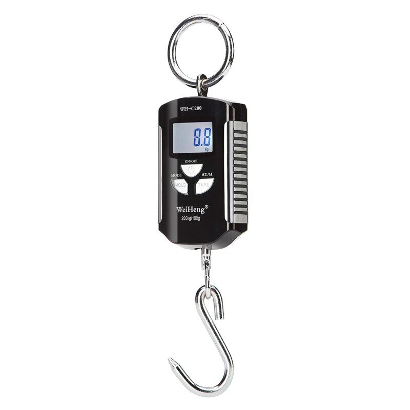 Digital Scale 200Kg/100G Hook Scale Hanging Scale Electronic LCD Travel Suitcase Luggage Bag Fishing Scales