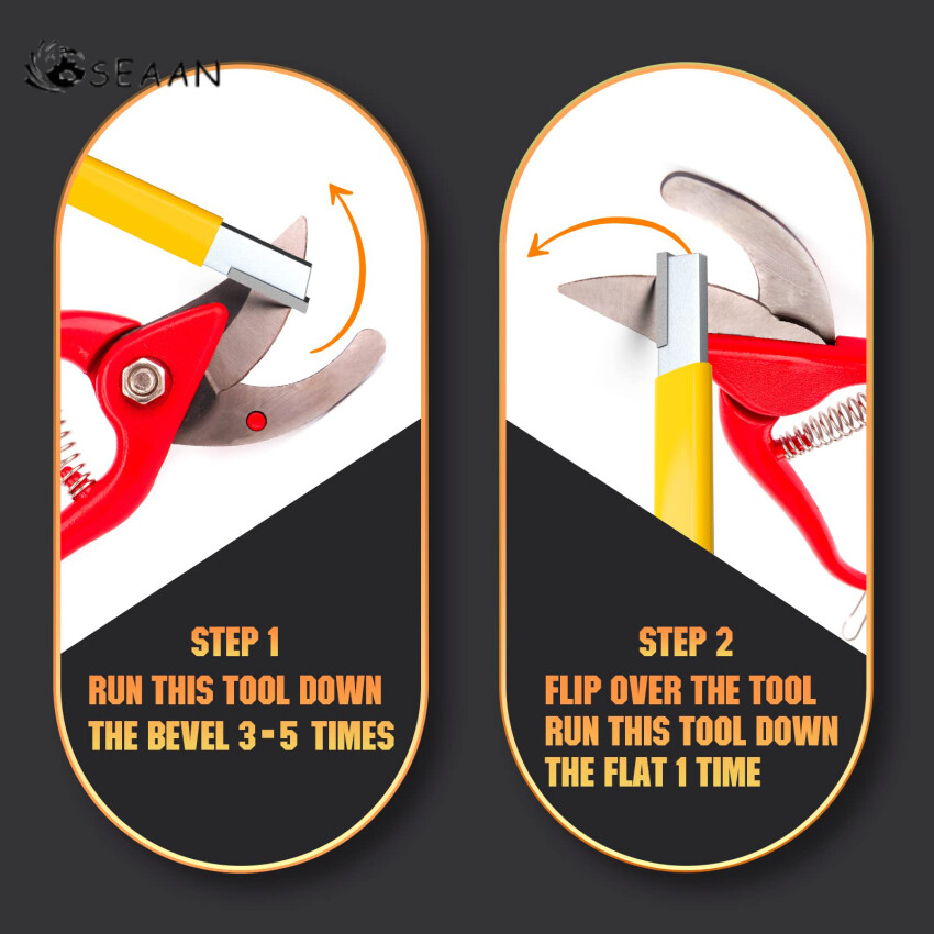 1 dụng cụ làm vườn Mài lưỡi mài túi nhanh chóng sắc nét cắt mài cho pruners loppers Kéo làm vườn kéo hàng rào tông đơ trục hatchets lawnmowers, giúp kéo dài công cụ' cuộc sống