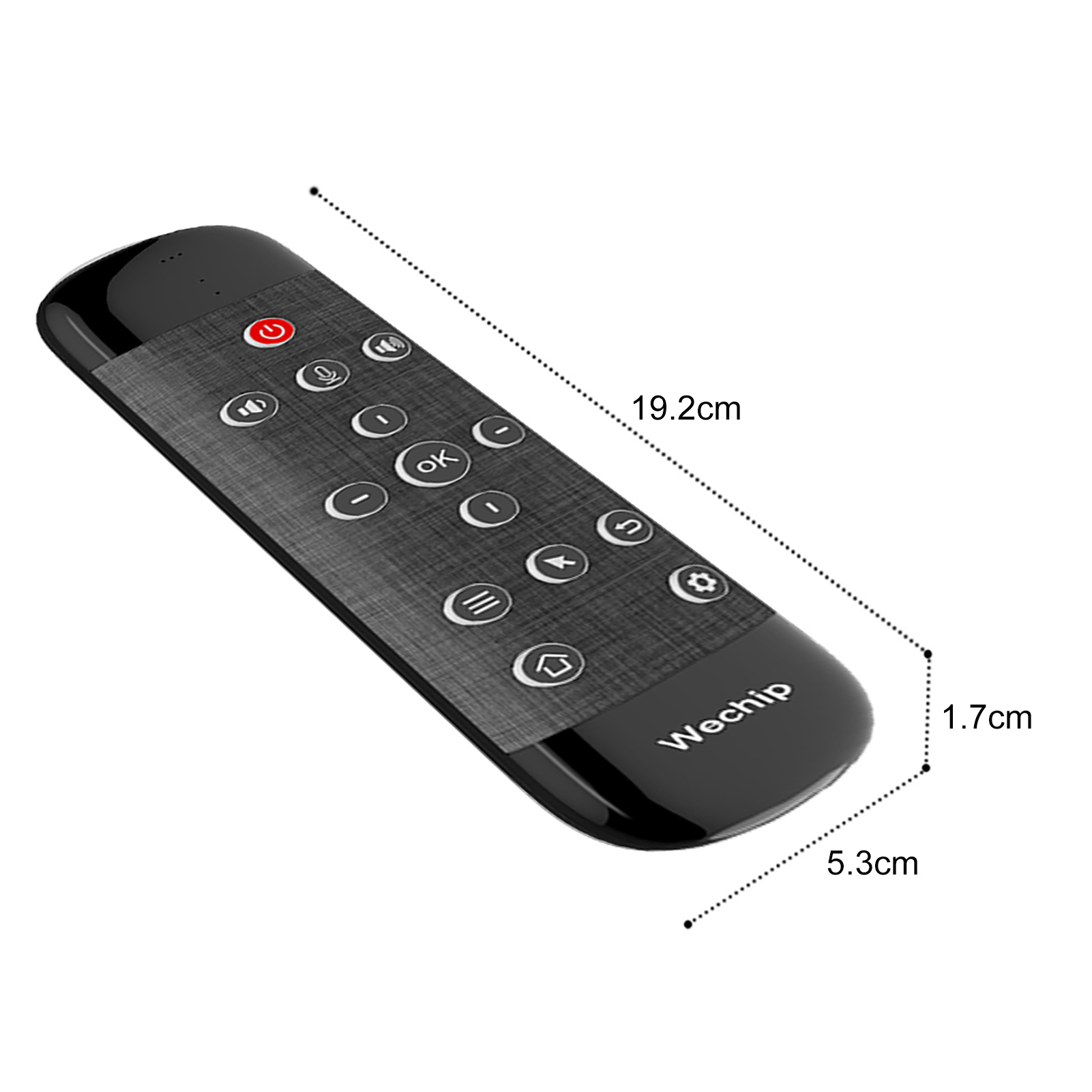 Zhanxing-Bàn Phím Không Dây Wechip W2 Pro Bàn Phím Cảm Ứng Chuột Không Dây ABS Chức Năng 3 Trong 1 2.4G Cho TV Thông Minh Bàn Phím Không Dây 2.4G