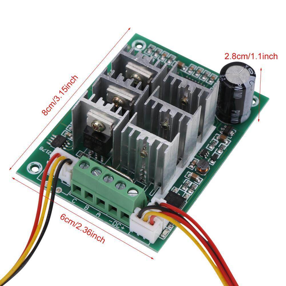 DC 5V-36V 15A 3-Phase Brushless Motor Speed Control CW CCW Reversible Switch