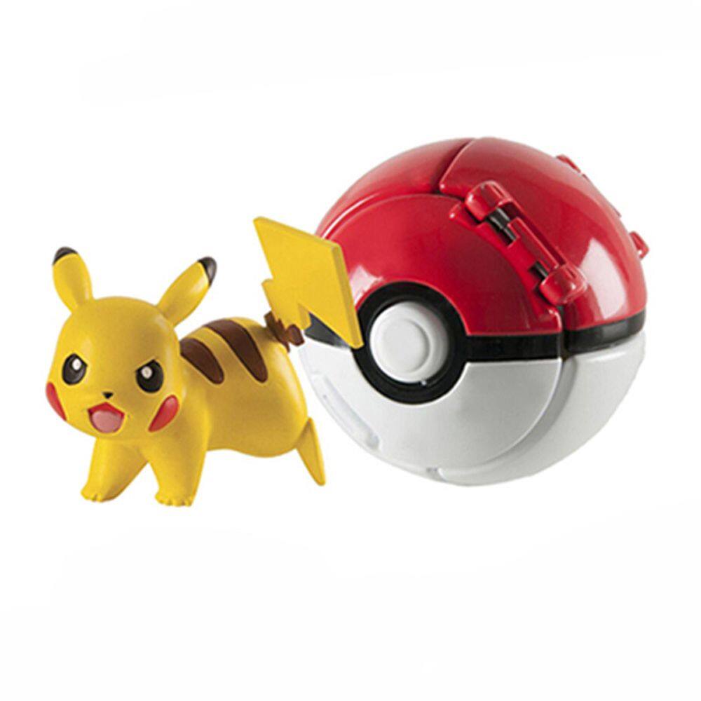 MQSDL Squirtle Model Gift Pocket Toys Eevee Variant Toy Charmander Anime Figure Pikachu Elf Ball Pokemon Elf Ball Pokeball